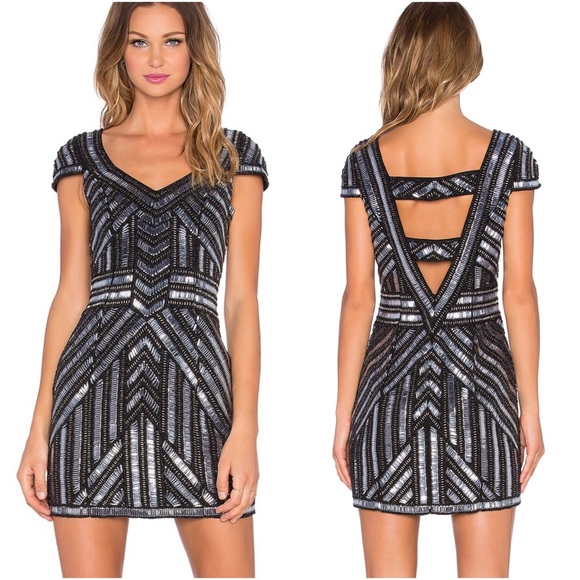 Parker Dresses & Skirts - Parker Elijah Mini Dress Sequin Embellished Black